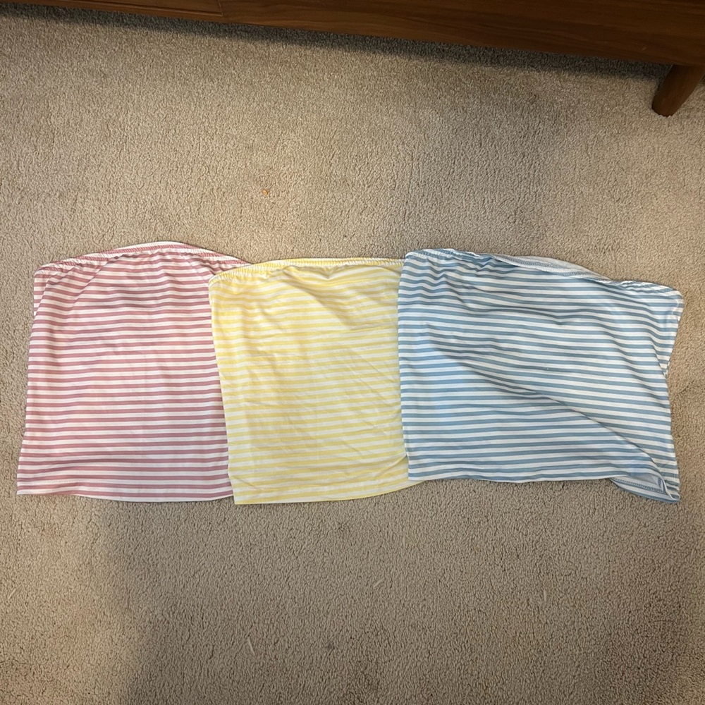 Shein bundle striped tube tops
